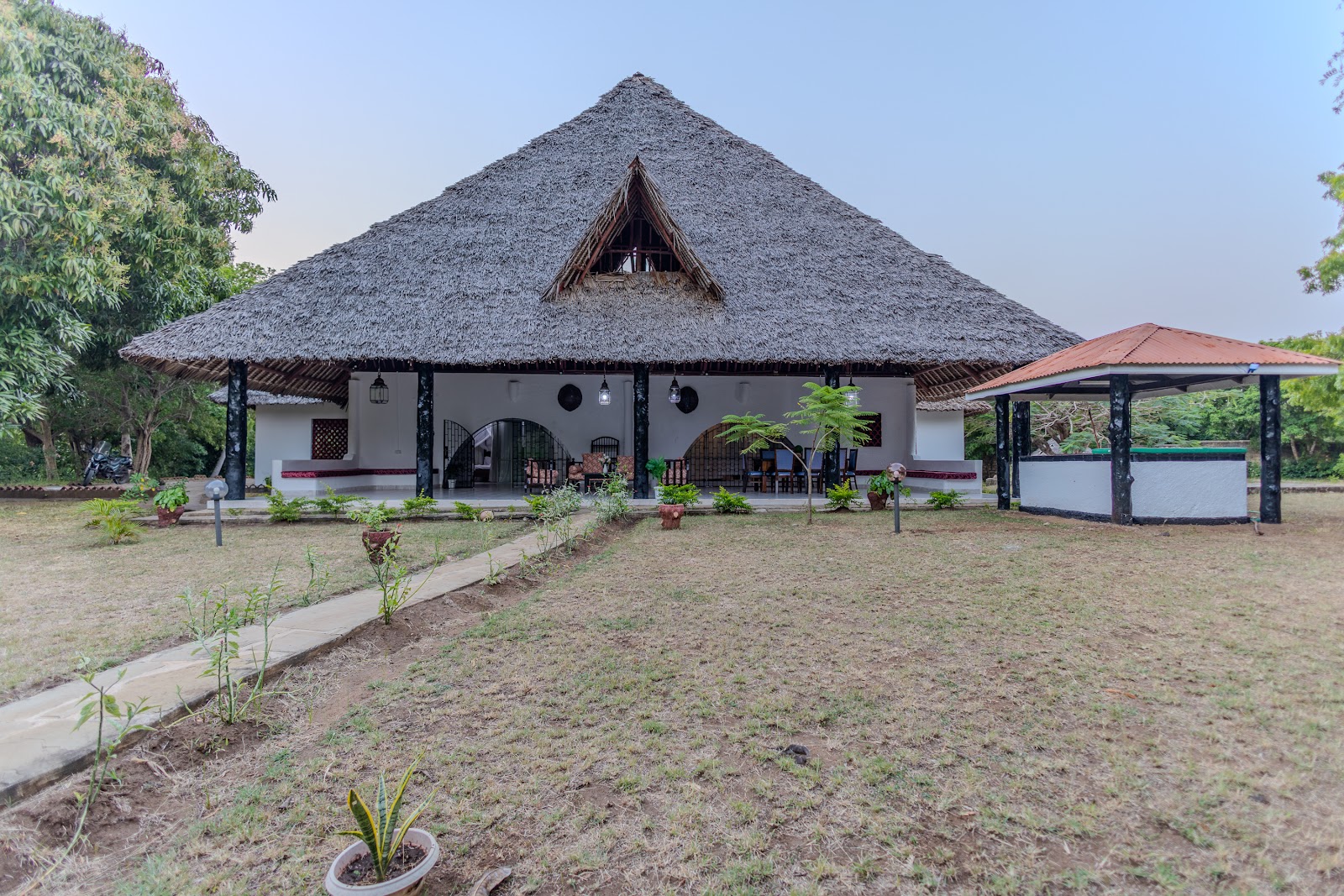Auregi Kivulini beachfront villa with open verandah in Diani, Kenya